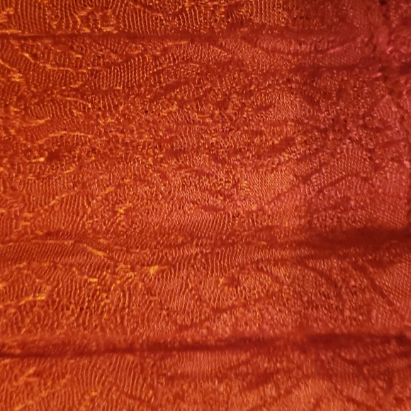 Krishna Elastic Drawstring Red Paisley Boho Skirt Lovely Dancing In! - Picture 8 of 8